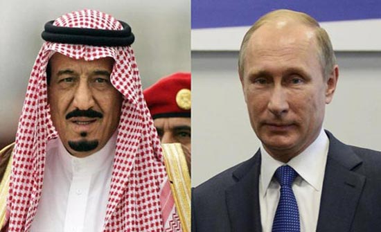 الملك سلمان يبحث هاتفيا مع بوتين الأوضاع بالمنطقة الملك سلمان يبحث هاتفيا مع بوتين الأوضاع بالمنطقة