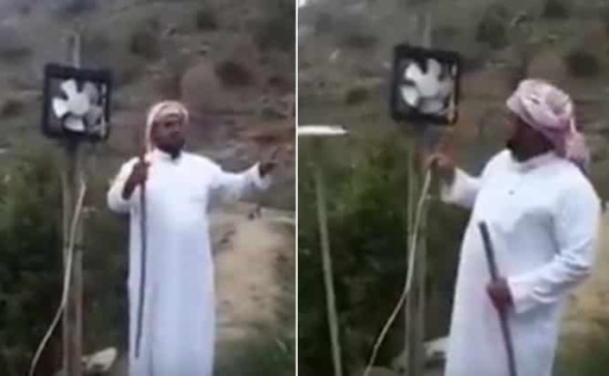 شاهد: مزارع يبتكر طريقة طريفة لإبعاد الطيور والقرود عن مزرعته