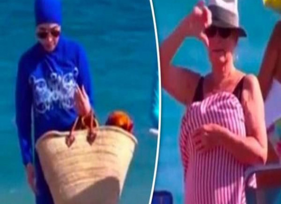 بالفيديو: فرنسيون يطردون أسترالية مسلمة من شاطئ لارتدائها البوركيني بالفيديو: فرنسيون يطردون أسترالية مسلمة من شاطئ لارتدائها البوركيني