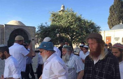 مستوطنون إسرائيليون يقتحمون المسجد الأقصى لأداء طقوس يهودية