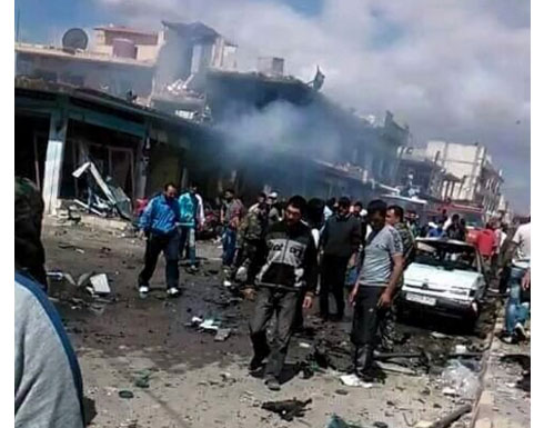 عشرات القتلى والجرحى في بتفجير مزدوج في ريف حمص عشرات القتلى والجرحى في بتفجير مزدوج في ريف حمص