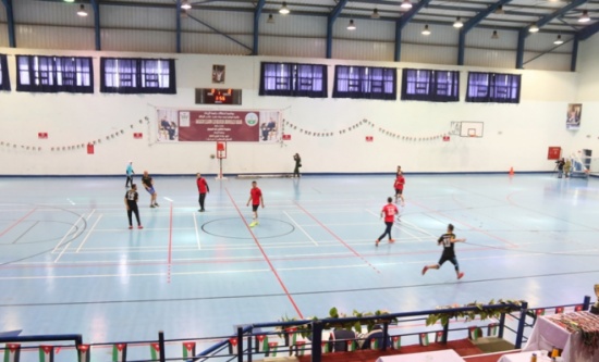 مباراة كره قدم بين كليتي الاقتصاد والهندسة في جامعة الزرقاء مباراة كره قدم بين كليتي الاقتصاد والهندسة في جامعة الزرقاء