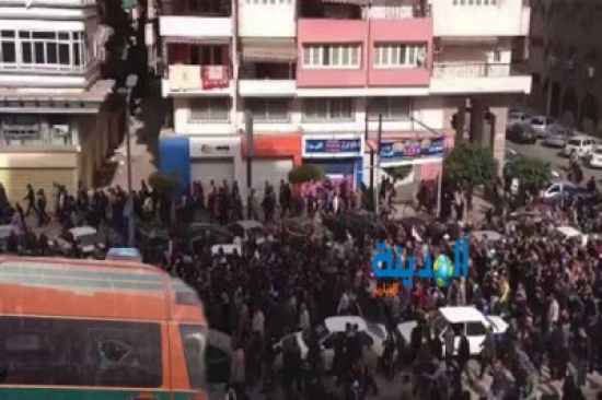 إصابة 110 من مشيعي بورسعيد وإطلاق خرطوش على الأمن