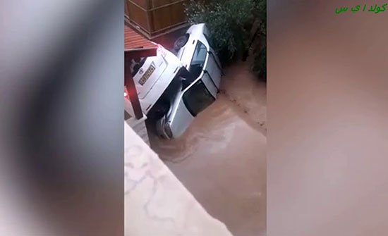 بالفيديو.. فيضانات تضرب  مدن وقرى فلسطينية  وتغرق منازل