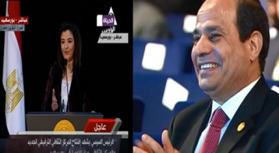 شاهد.. السيسي يحرج مذيعة التليفزيون المصري على الهواء