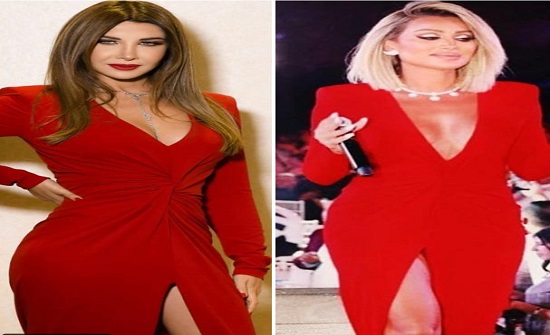 بالصور : شاهدوا رد فعل نانسي عجرم على ارتداء مايا دياب نفس فستانها بالصور : شاهدوا رد فعل نانسي عجرم على ارتداء مايا دياب نفس فستانها