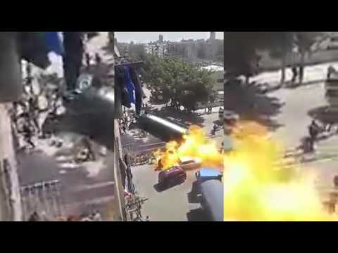 بالفيديو .. لحظة انفجار شاحنة محملة بالوقود اثناء تجمهر الناس حولها .. مشاهد مؤلمة