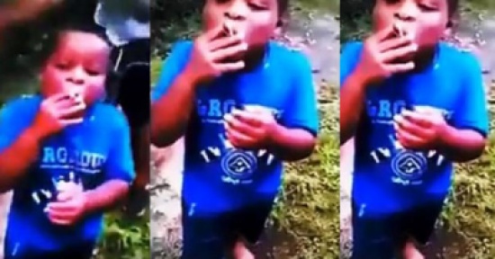 شاهد: رد فعل أب اكتشف أن طفله يدخن الحشيش