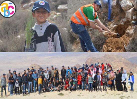 "المتميزة للطباعة" ترعى حملة "إزرع بلدك" في الشوبك