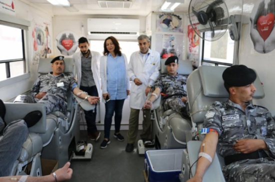 قوات الدرك تدعم "الغذاء والدواء" في حملة للتبرع بالدم