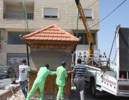 الأمانة تواصل حملتها على الأكشاك المخالفة واستغلال الرصيف لخدمة الفاليت