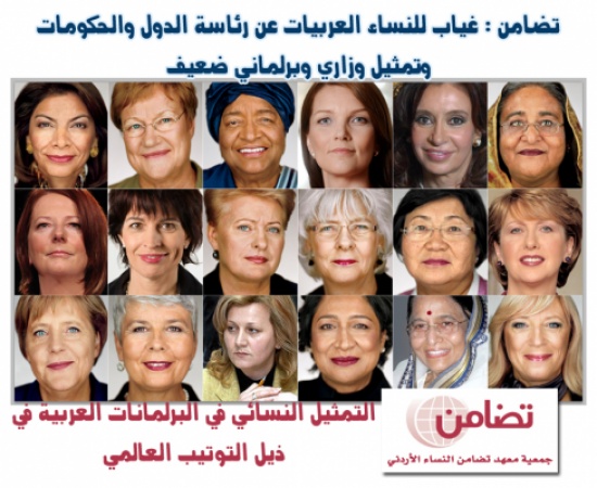 تضامن : غياب للنساء العربيات عن رئاسة الدول والحكومات وتمثيل وزاري وبرلماني ضعيف تضامن : غياب للنساء العربيات عن رئاسة الدول والحكومات وتمثيل وزاري وبرلماني ضعيف