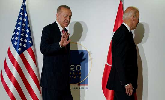 أردوغان بعد لقاء بايدن : عملية الدعم الأمريكي للأكراد في سوريا لن تستمر بنحوها الحالي أردوغان بعد لقاء بايدن : عملية الدعم الأمريكي للأكراد في سوريا لن تستمر بنحوها الحالي