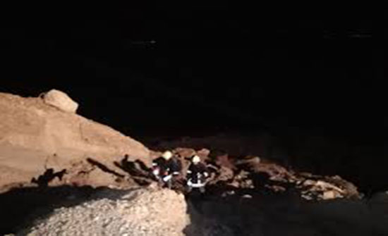 إصابة شخص بحادث سقوط عن مرتفع بمنطقة البحر الميت