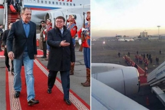 غضب في منغوليا بسبب حذاء وزير الخارجية الروسي غضب في منغوليا بسبب حذاء وزير الخارجية الروسي