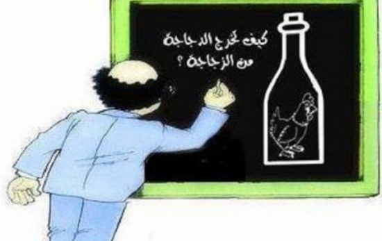 للأذكياء فقط .. كيف تخرج الدجاجة من الزجاجة ؟ للأذكياء فقط .. كيف تخرج الدجاجة من الزجاجة ؟