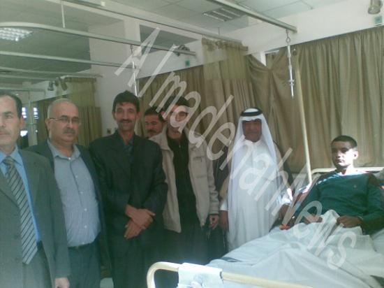وفد من وجهاء جرش يزور مصابي الدرك والشرطة في المدينة الطبية
