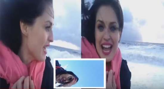 شاهد: فتاة روسية حاولت التقاط سيلفي في اعصار سوتشي.. ولكن النهاية مؤسفة