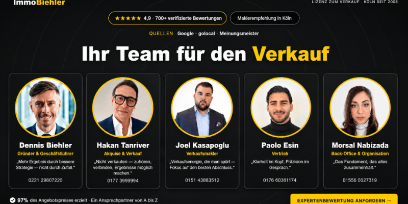 Teaser Ihr Top-Immobilienagent mit der WOW-Faktor Lizenz zum Verkauf.