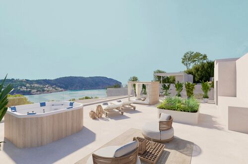 Contemporary luxury villa with beautiful sea views