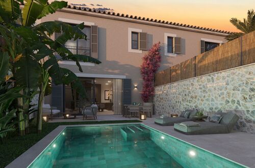 Stylish Townhouse with Secluded Pool Oasis in Son Espanyolet Stylish Townhouse with Secluded Pool Oasis in Son Espanyolet