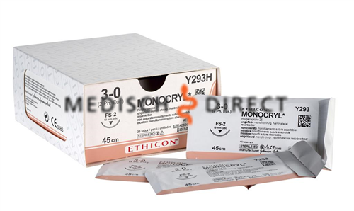 ETHICON MONOCRYL FS-1 NAALD 5/0 W3209 (12st)