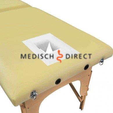 HYGIËNISCHE RANDBEDEKKING VOOR NEUSUITSPARING MASSAGEBANK 30x21cm (100st)