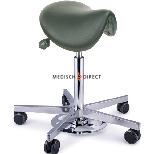 NHG 540 ZADELZIT VERRIJDBARE TABOURET MET HANDBEDIENING