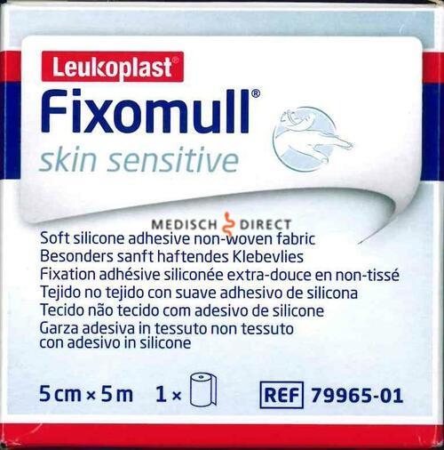 BSN Leukoplast Fixomull Skin Sensitive Fixatiepleister 5 x 5 79965-01