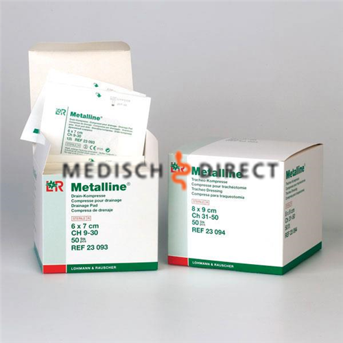 L&R METALLINE KOMPRES 6X7CM 23093 P/50