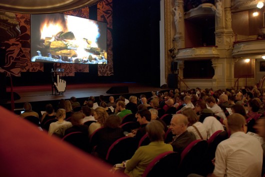 Audience awaiting the start of the event