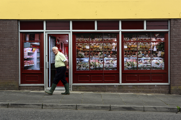 Vacant shopfront looks like it's full of meat