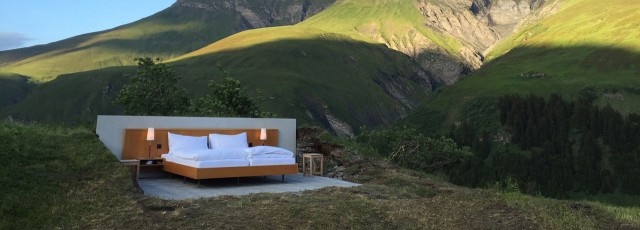 Open air hotel in Switzerland offers panoramic view