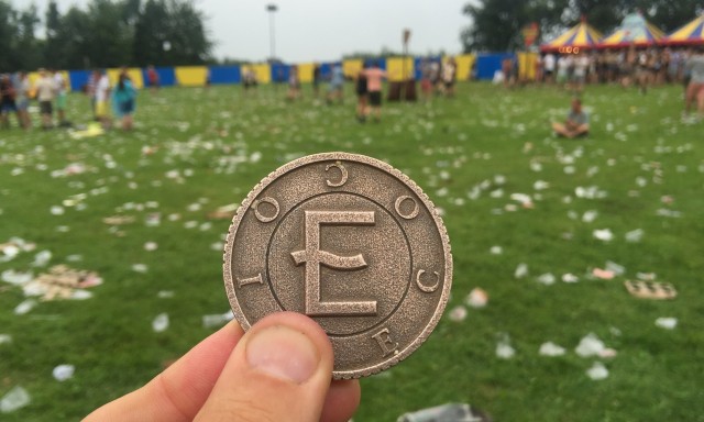 Eco coin at Lowlands Popfestival