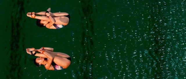 Rio Olympic Games Green Water