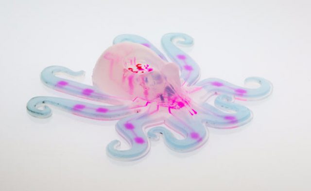 The Octobot is the first of its kind made fully of soft materials and is aimed to pave the way towards a more safely interaction with humans.