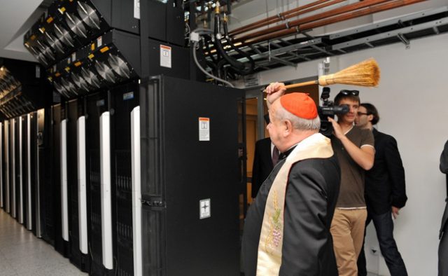 priest bless server rooms