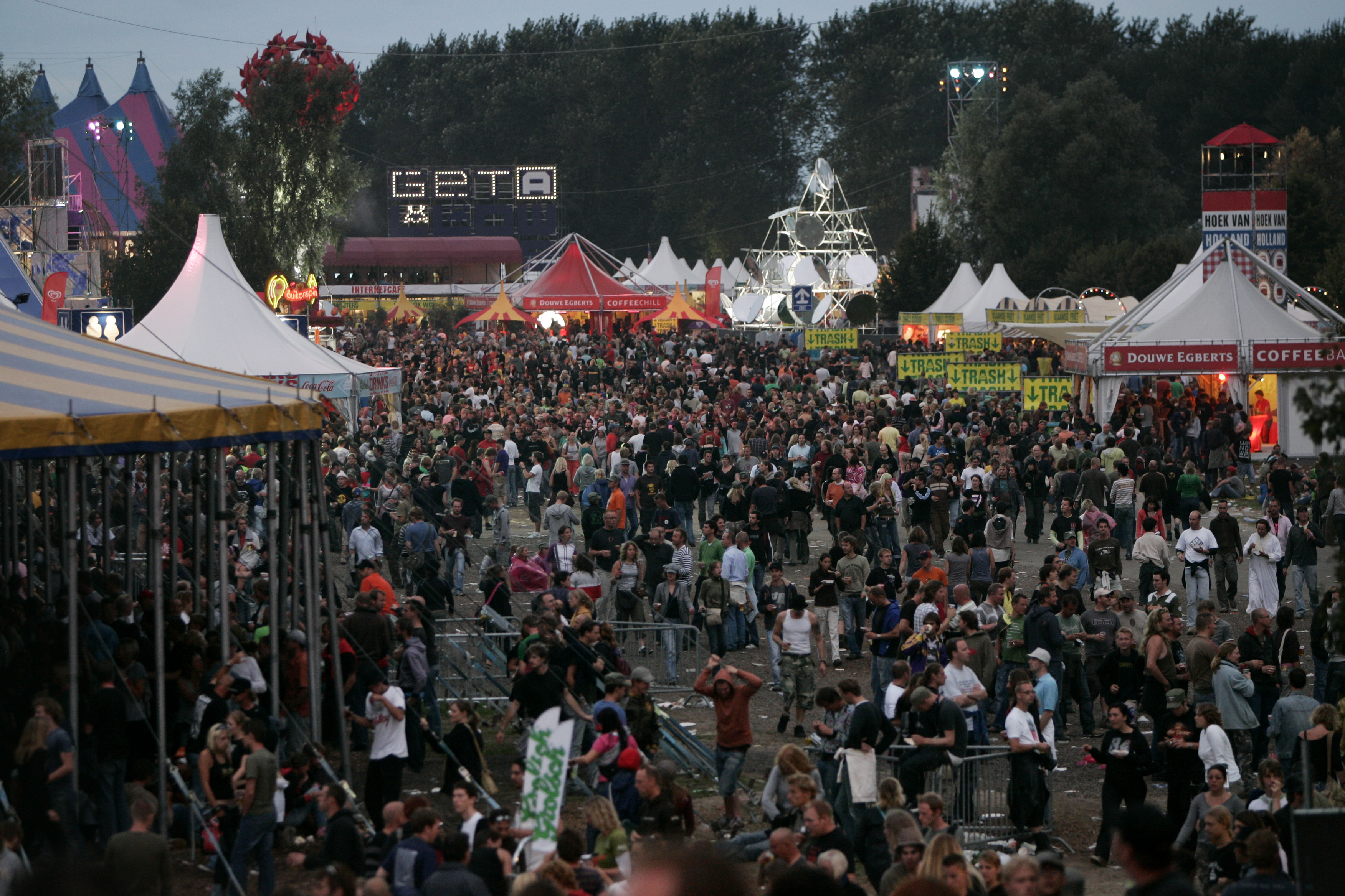 Drukte op Lowlands 2007