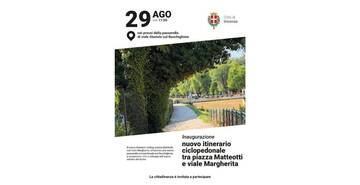 Inaugurazione del nuovo percorso ciclopedonale da viale Margherita a piazza Matteotti lungo l’argine del Bacchiglione