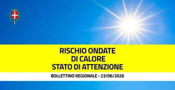 Stato di attenzione per disagio fisico intenso almeno fino a mercoledì 24 giugno