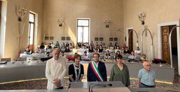 Giovani musicisti giapponesi incontrano il sindaco Possamai