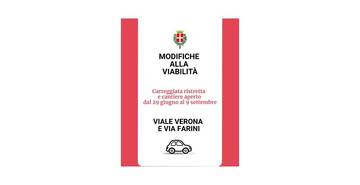 Lavori alla rete del gas, modifiche alla viabilità in viale Verona e via Farini dal 29 giugno al 9 settembre