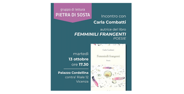 Bertoliana, Carla Combatti ospite del gruppo di lettura “Pietra di sosta”