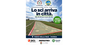 Pista sintetica temporanea per lo sci dei bambini, l’inaugurazione sabato 17 ottobre al Parco della Pace