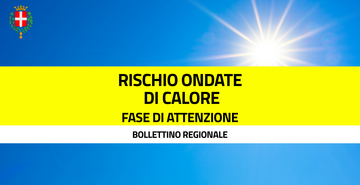 Fase di attenzione per il rischio ondate di calore per mercoledì 19 agosto