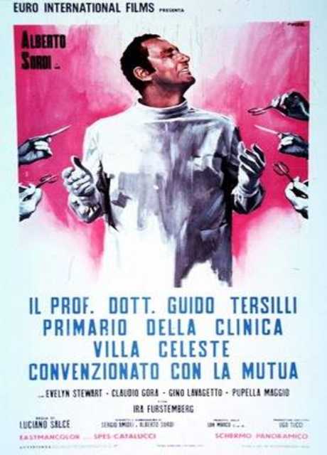 Il prof. dott. Guido Tersilli primario della clinica Villa Celeste convenzionata con le mutue