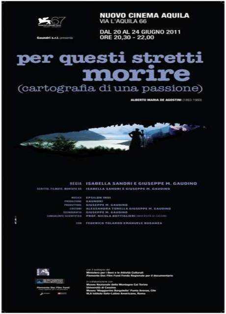 Per questi stretti morire (ovvero cartografia di una passione)