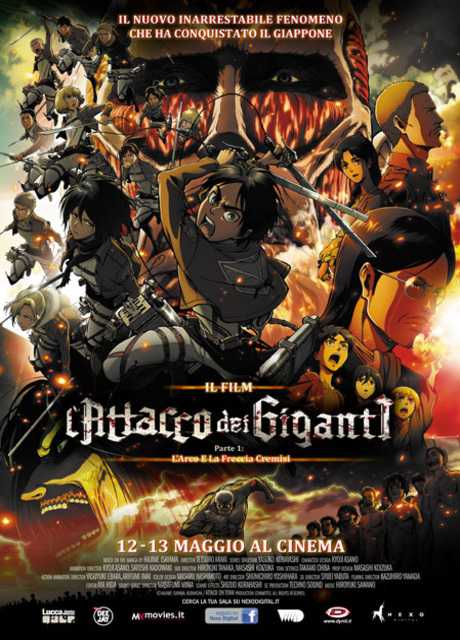 L'attacco dei giganti il film Parte I - L'arco e la freccia cremisi