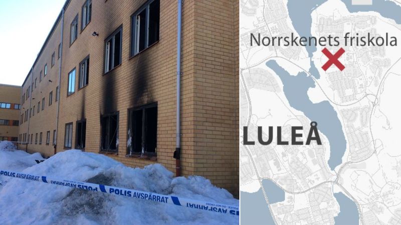 Nyinvigning av skola efter anlagd brand