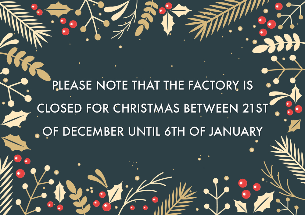 Closed during christmas holidays